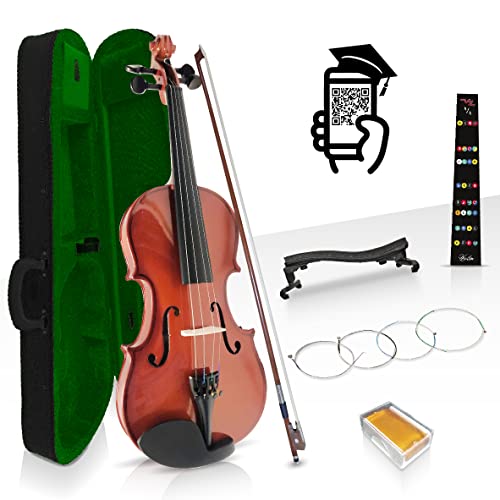 Divarius violín 4/4 Acústico estudiantil (Natural Brillo)