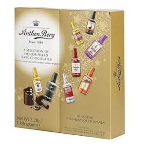Anthon Berg Dark Chocolate Bottles 64 Pieces, best Chocolate Gift Christmas Gifts for Adults Anthon Berg Dark Chocolate…