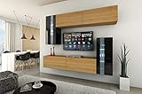 Photo Gallery furnitech c30 future pareti attrezate, soggiorno moderno, set mobile tv, armadio moderno, pensile (led rgb (16 colori), c30-hgm-bd-47 1a) Photo Gallery furnitech c30 future pareti attrezate, soggiorno moderno, set mobile tv, armadio moderno, pensile (led rgb (16 colori), c30-hgm-bd-47 1a)