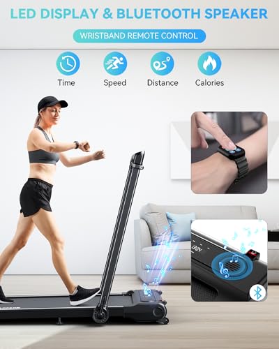 Bulapeach WALKING PAD WITH INCLINE 3 In 1 Foldable Treadmill With Removable Desk Workstation, Under Desk Compact Walking Treadmills thumb #5