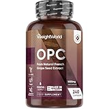 WeightWorld Grape Seed Extract Capsules 1000mg | 240 Capsules | 8 Months Supply | 95% OPC (Oligomeric Proanthocyanidins) | Vegan Polyphenols Supplement for Men & Women | 1 per Day | Made in the UK
