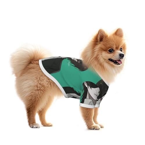 犬服 犬用Tシャツ 姫野 チェンソーマン 小型犬 タンクトップ ペット 犬 猫服 かわいい シャツ ドッグウェア 洋服 可愛い 子犬 チワワ 服 脱毛保護 お散歩