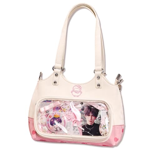 KIRA KIRA Love And Deepspace Rafayel Itabag Cosplay Props White School Ita Bag Love And Deepspace Rafayel Doujin Bag (Cream)