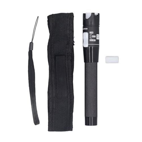 Visuelles Fehlersuchkit, Glasfaser Teststift >80mW 80KM mit 2,5mm Universal Faseranschluss, berührungsloser tragbarer Fasertester für die Wartung von optischen Kabeln und Schaltkreisen