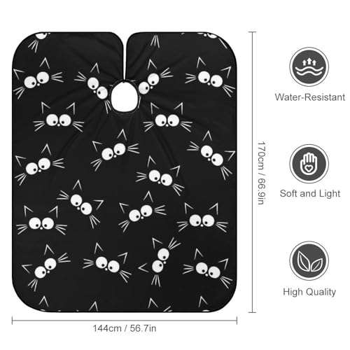 Cape de salon de coiffure chat noir pour sublimer vos coupes - 2