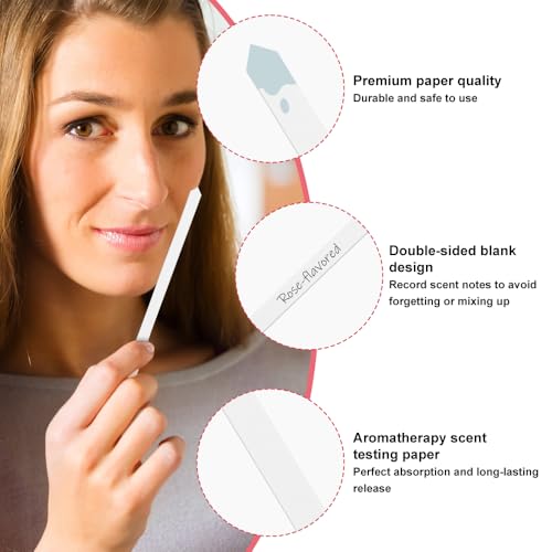 Miniatura 4 de 500 Piezas Tiras Reactivas Perfume, 13.5x0.6cm Tiras De Prueba De Perfume, Escribible Blanco Perfume Test Strip De Papel, Desechables, Para Probar Aceites De Aromaterapia, Perfumes, Aceites Esenciale