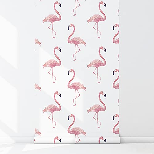 Papier Peint Latex Muralo Flamant Rose 104x70 Rendu Premium Décoration Mur - 5