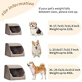 Große Hundehütte für den Innenbereich, weiches Plüsch-Hundehöhlenbett, bezogenes Hundebett mit flauschigem waschbarem Kissen, tragbares Hunde-/Katzen-Haustierzelt-Haus für kleine, mittelgroße Hunde