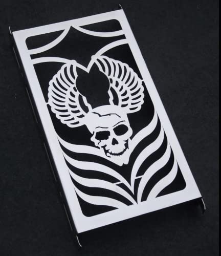 BM UK Grille de radiateur pour moto Suzuki VZ800 Marauder (jusqu'à -2004) - Motif tête de mort Cover