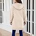 Girls Zip Up Hoodie Long Hooded Sweatshirt Coat Fleece Solid Color Jackets With Pockets Fashion Fall Winter Clothes Girls Jackets Size 10-12 Beige 11-12 Years