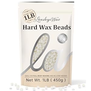 LANSLEYWAX White Hard Wax Beads, 1L...