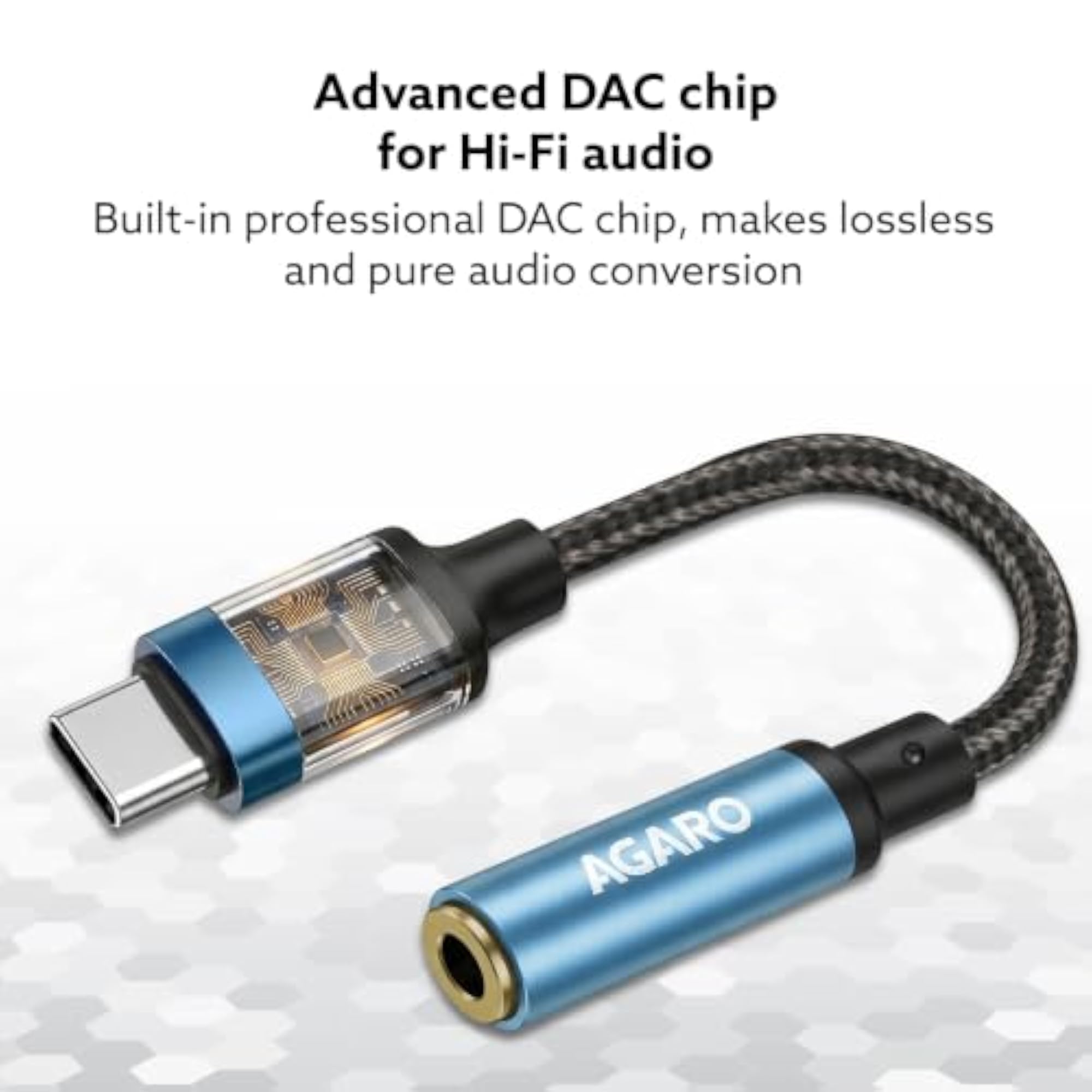 Type-C to 3.5mm Aux Female Converter, Durable Adapter