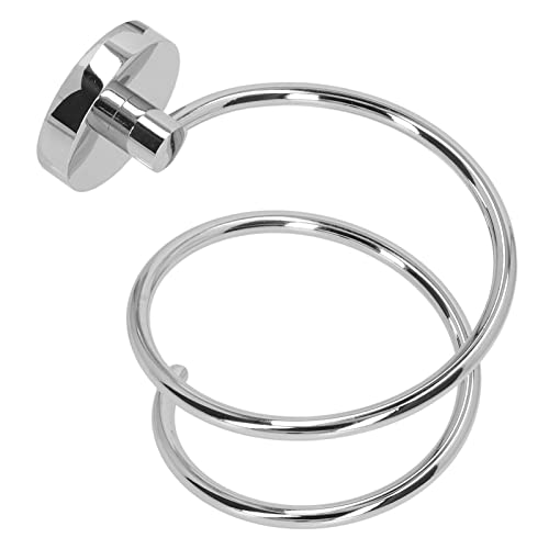 BOLORAMO Fönhalter, Ordnung halten, Wandhalterung, große Tragfähigkeit, hochfester Fönhalter, Edelstahl 304 für Badezimmer(Verchromt) Cover