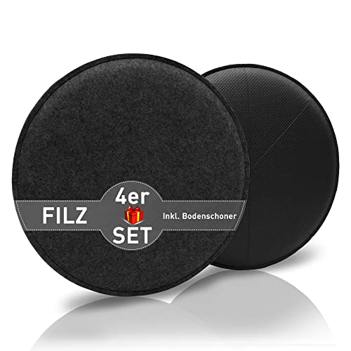 Barky® Sitzkissen Filz rutschfest mit 2cm dicker Schaumstoff Cover