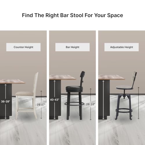 Signature Design by Ashley Counter Height Barstools, Set of 2, Farmhouse - image 9