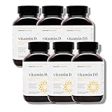 SMARTERNUTRITION Vegan Vitamin D3 5000 IU + Natural Vitamin K2 1100 mcg in Organic Coconut & Olive Oil - D3 K2 Supplement for Immune & Bone Support - 360 Softgels[180 Day Supply]