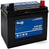 BATTERIE TRACTEUR TONDEUSE U1R-355 12V 29Ah 355A CCA – Format U1 – Plomb Acide – Démarrage Renforcé – Sans Entretien – 196x132x180mm – Garantie 2 Ans
