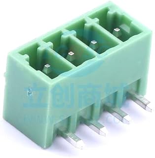 10 Pcs 3.5mm Row Number: 1 Pin: 4 Curved Needle pluggable Terminal P=3.5mm Board end/Socket-Closed 3.5mm DB2ERC-3.5-4P-GN