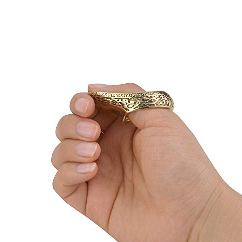 Ameyxgs Archery Thumb Ring Handmade Brass Finger Protector Thumb Protector Ring For Outdoor Archery Hunting Accessories Finger Tab (22#) #TOP2