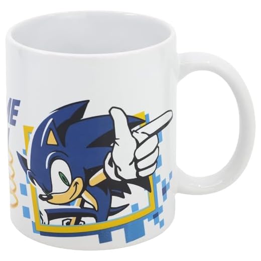 Taza de cerámica de 325 ml en caja regalo de Sonic