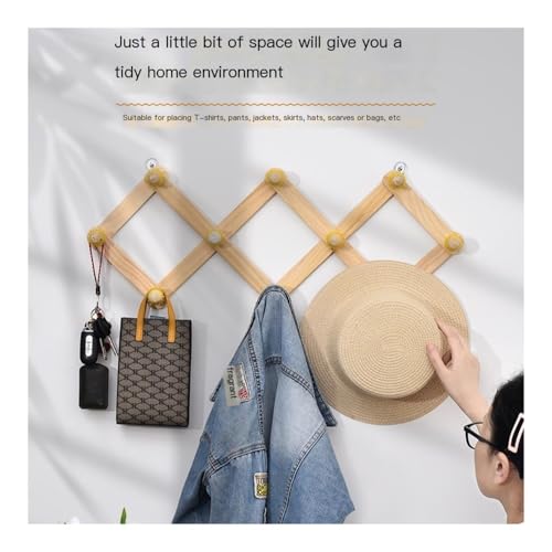 Porte-manteau mural jaune compact pour optimiser les petits espaces