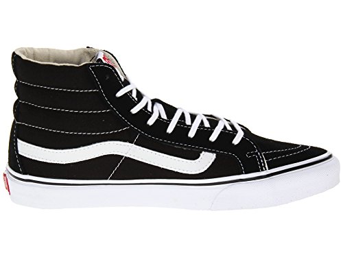 Vans Vans Unisex Sk8-Hi Slim Black/True White VN000QG36BT Mens 6, Womens 7.5