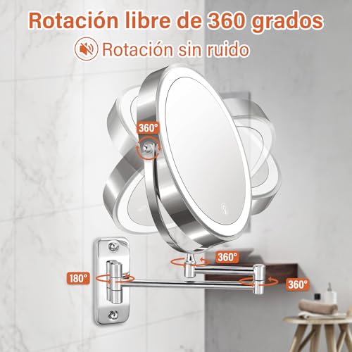 La Mejor Selección de Espejos de aumento de pared los mejores 10. 5 Imagen adicional