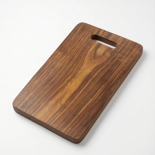 Image of Sheesham Wood Chopping Board for Kitchen, Wooden Cutting Board for Vegetables, Fruits & Meat, Thick Hardwood Serving Board- L