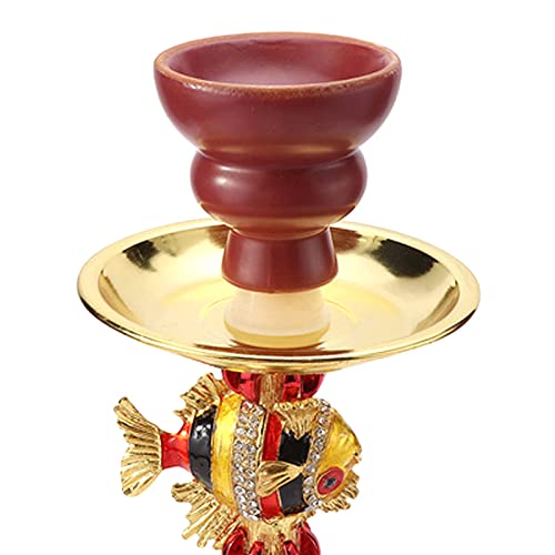 GPWDSN Raucher-Kit Komplettes Shisha-Set Shisha-Set Glasvase Shisha-Set mit allem Raucher-Set,leicht tragbar zerlegbar… – Bild 4