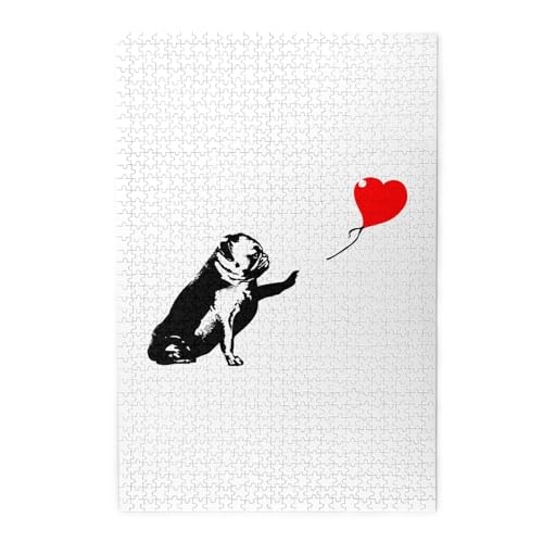 WO\[pY Banksy oNV[ pO  ԂD 1000s[X ؐpY  mߋ Picture puzzle EH[A[g CeA  [pY eqQ[ [ς  Ǌ|ǉ 75×50cm 
