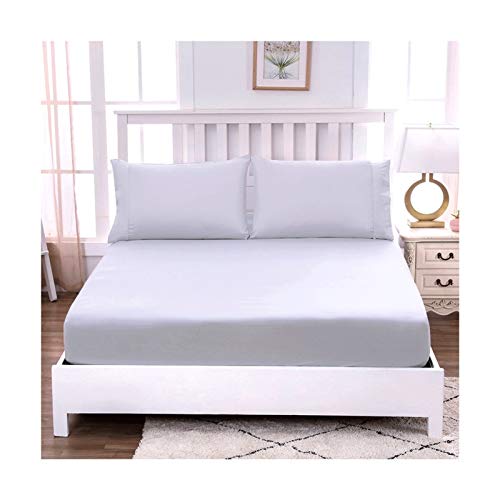 Queen Size Fitted Sheet Solid color Extra deep fitted bed sheets 16 inch (40 cm) Soft Brushed Microfibre Fabric