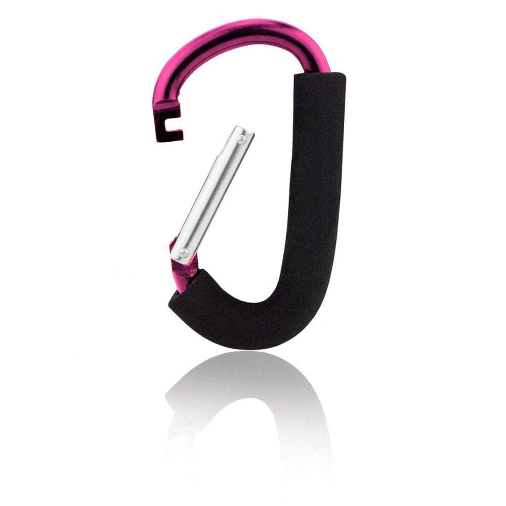 For Your Little One Buggy Clip Hooks Compatible with Pram Pushchair Stroller Pink