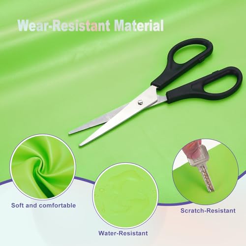 QUARKZMAN PU Kunstlederstoff Nappa-Optik 0,4 Yards Länge 54x14x0,04 Weiches Synthetisches Leder Material Blätter 1mm Dick Für Taschen DIY Basteln Hellgrün