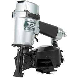 Metabo HPT Pneumatic Roofing Nailer, 16 Degree Asphalt Shingles, NV45AB2 | Drives Nails 7/8 to 1-3/4 in, Coil Nail Magazine, Pro-Grade Power Tool for Fast Shingle Fastening Tasks