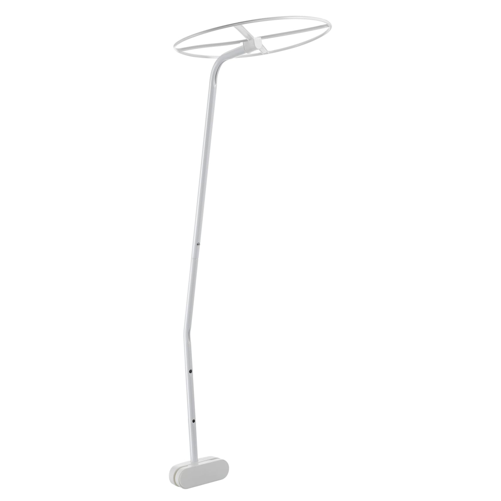 Support baldaquin berceau moustiquaire lit bébé acier blanc