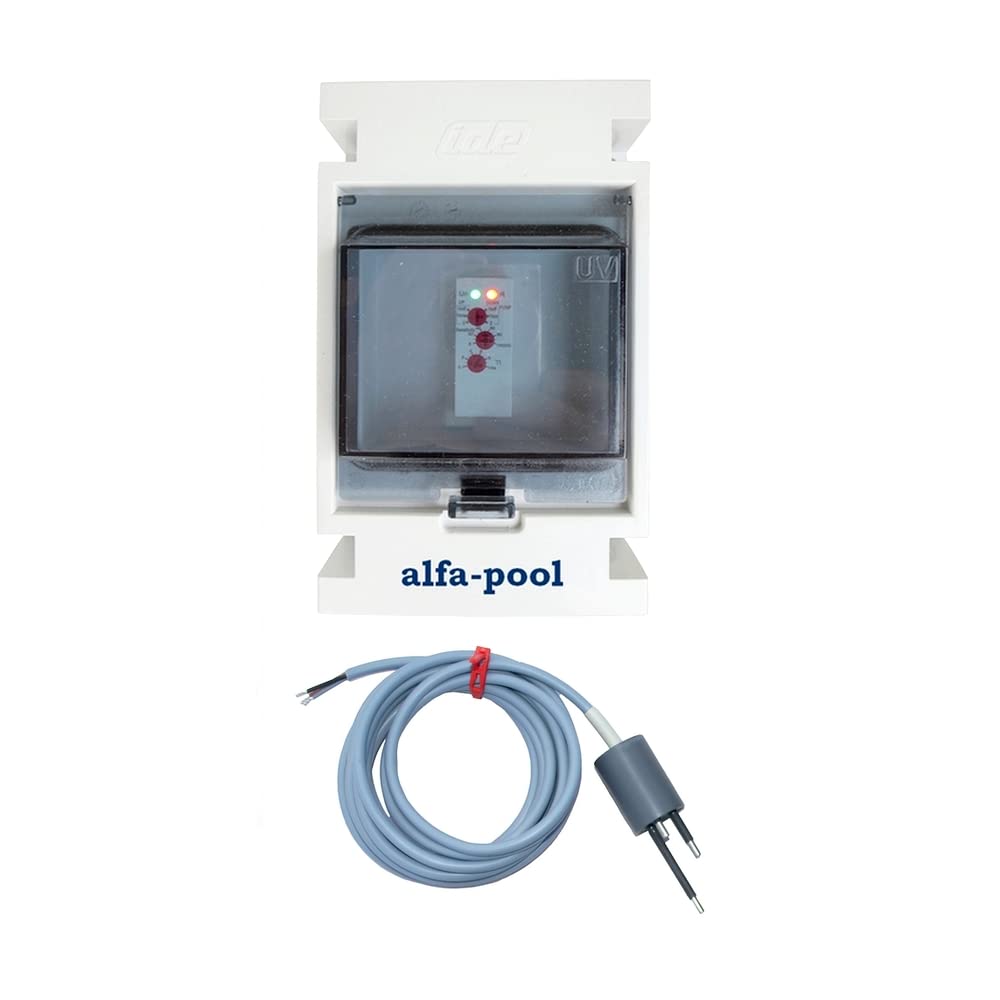 alfa-pool Regulación de nivel electrónico, protección contra inundaciones, regulador de nivel de agua, sensor de 230 V, cable de 10 metros