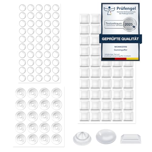 Gummipuffer Transparent,moinkerin 120 Stück Schutzpuffer Gummipuffer Selbstklebend Anschlagpuffer Anti-Rutsch-Puffer für Türen, Schränke, Tastatur Sonstiger Haushaltsgebrauch （10-12.7mm）