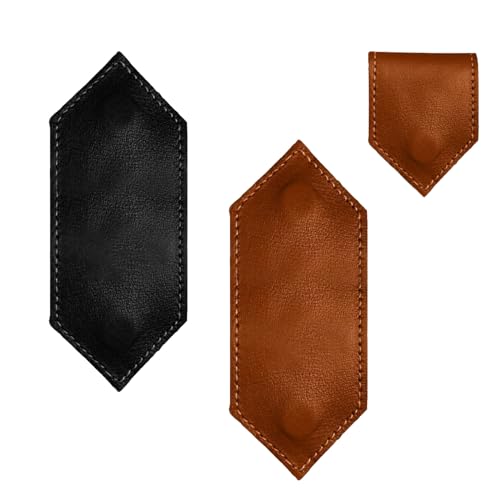 Gsrhzd Lesezeichen, 2 Stücke Retro-Stil Personalisiert Lesezeichen Magnetisch aus Leder für Buch, Unvergänglich Kreativ bookmark, für Kinder Leser Student Erwachsene(Schwarz+Braun)