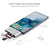 Qwiizlab 4-in-1 SD/Micro Card Readers, 5Gbps USB 3.0, USB C Hub Adapter, Compatible with M1/M2 MacBook Air/Pro, M1/M2 iPad Air/Pro, iPhone 15 Pro/Max (Silver)