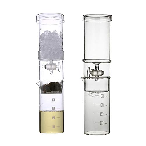 400ml Double Layer Cold Brew Coffee Carafe Dutch Coffee Maker Ice Cold Drip Dripper Coffee Iced Maker