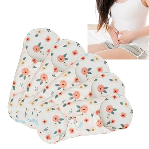 Image of 5pcs Reusable Menstrual Pads, Reusable Pads for Women, Cloth Pads for Women, Washable Sanitary Napkins Reusable Cloth Menstrual Pads Breathable Feminine Pads for Women Girls
