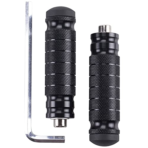 Universal 8mm Foot Pegs CNC Aluminum Install Bolts Motorcycle Rearsets Footrest Footpegs Compatible with YAMAHA Honda Suzuki Kawasaki Ducati Aprilia