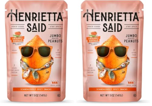 Henrietta Said Original Buffalo Roasted Peanuts, 5 OZ (Pack of 2)