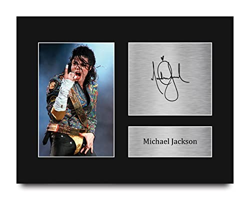 HWC Trading USL Michael Jackson Gifts Printed Signed Autograph Picture for Music Memorabilia Fans -...