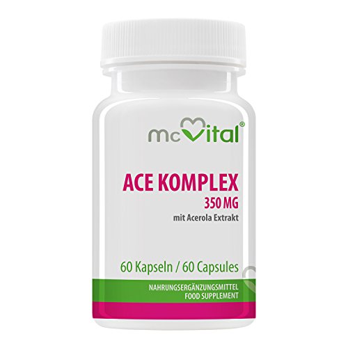 McVital ACE Komplex 350 mg • 60 Kapseln • Mit Acerola Extrakt • Made in Germany Cover