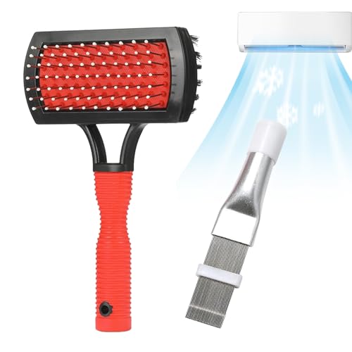 Cepillo De Bobinas HVAC | Peine Para Las Aletas Evaporador | Cepillo De Limpieza y Aletas Del Condensador | Para Hombres Mujeres Sistemas Mini Split Casa Sala Coche Ventilación
