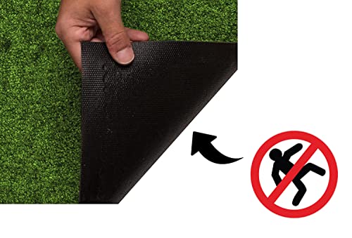 LucaHome Door Mat Entrance Home Indoor and Outdoor Door Mat, Green, 60 x 180 cm (Rectangular) - Image 4