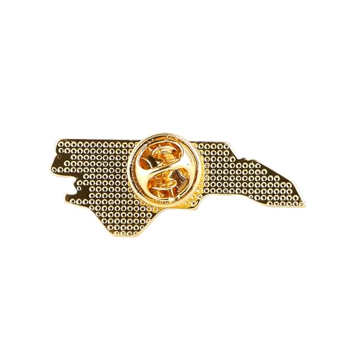 Image of State Shaped Map Lapel Metal Pin Enamel Brooch Keepsake Beautifully Designed for Backpack Hat