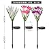 Outdoor Solar Garden Stake Lights - 3 Pack Solar Powered Lights with 12 Lily Flower, Multi-Color Changing Flower Lights for Pathway, Lawn