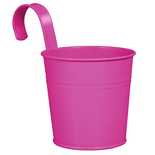 10 Pcs Hanging Flower Pots, Thickened Metal Iron Wall Hanging Planter Indoor/ Outdoor For Railing Fence Balcony Garden Home Decoration, Multicolor #TOP7